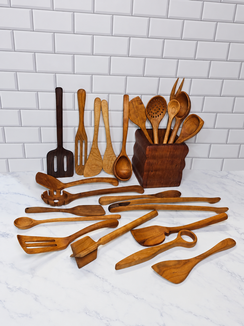 22-Piece Kitchen Utensil Woodworking Plans Bundle | Printable PDF Templates