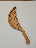 Wooden Pot Strainer Template – DIY Kitchen Tool Woodworking Plan PDF – finished wood project photo