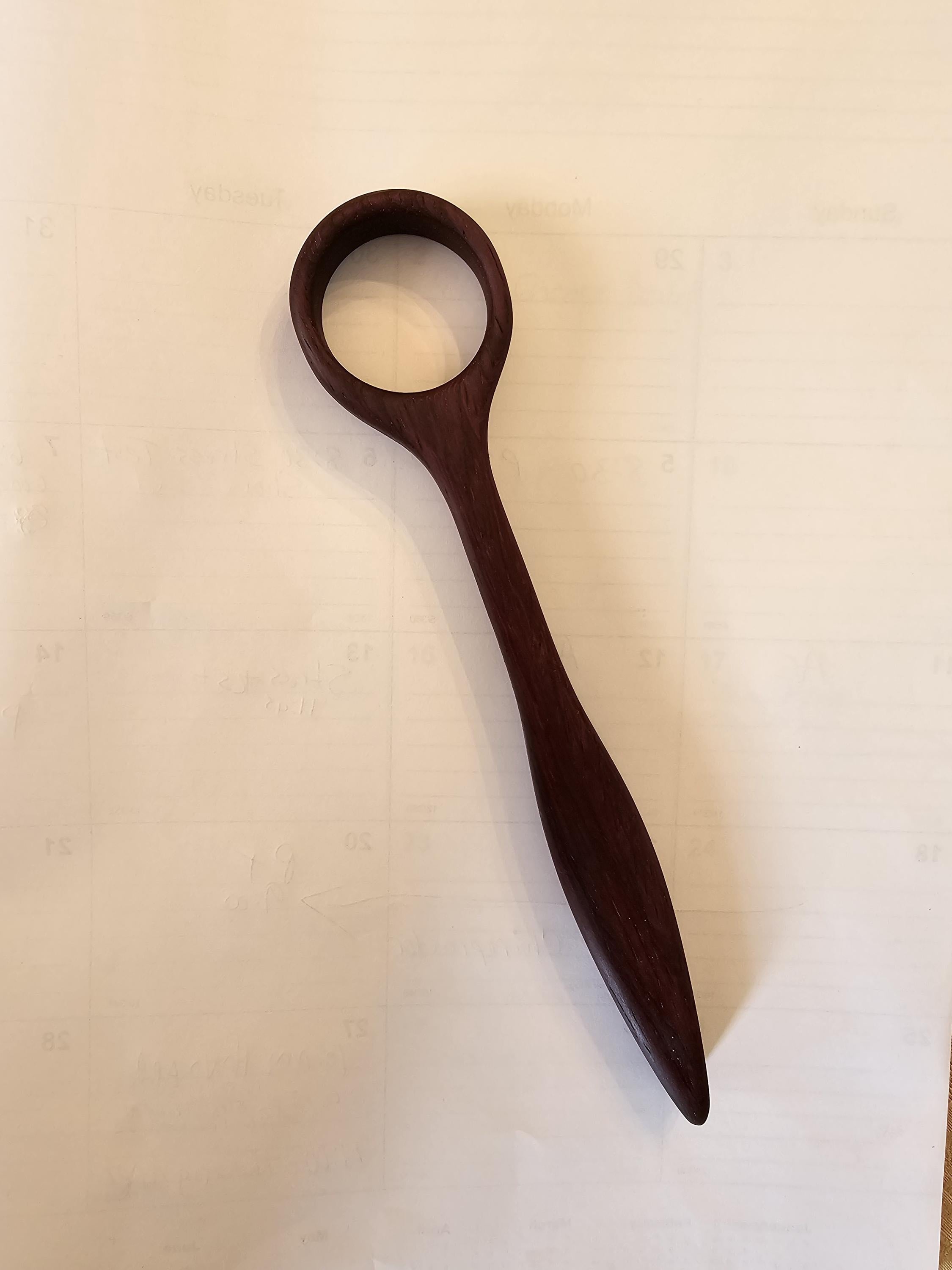Danish Dough Whisk Woodworking Template – Printable PDF Plan – alternate angle