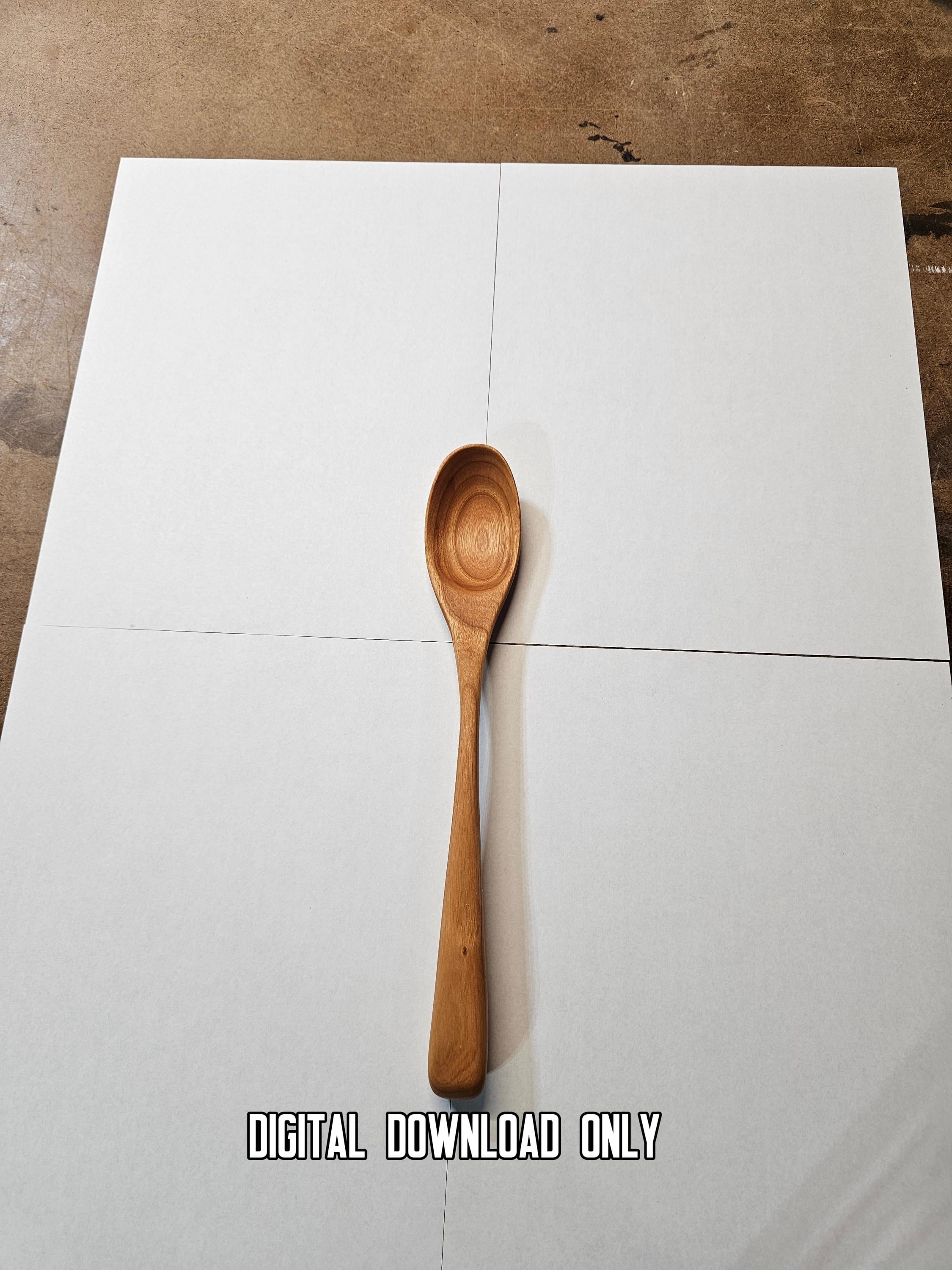 Classic Wooden Spoon Template – DIY Woodworking Plan PDF – finished wood project photo