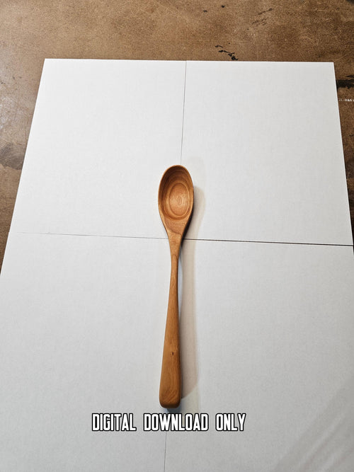 Classic Wooden Spoon Template – DIY Woodworking Plan PDF – finished wood project photo