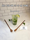 Wooden Bar Spoon Woodworking Templates – Printable PDF Plans (Set of 2) – finished wood project photo