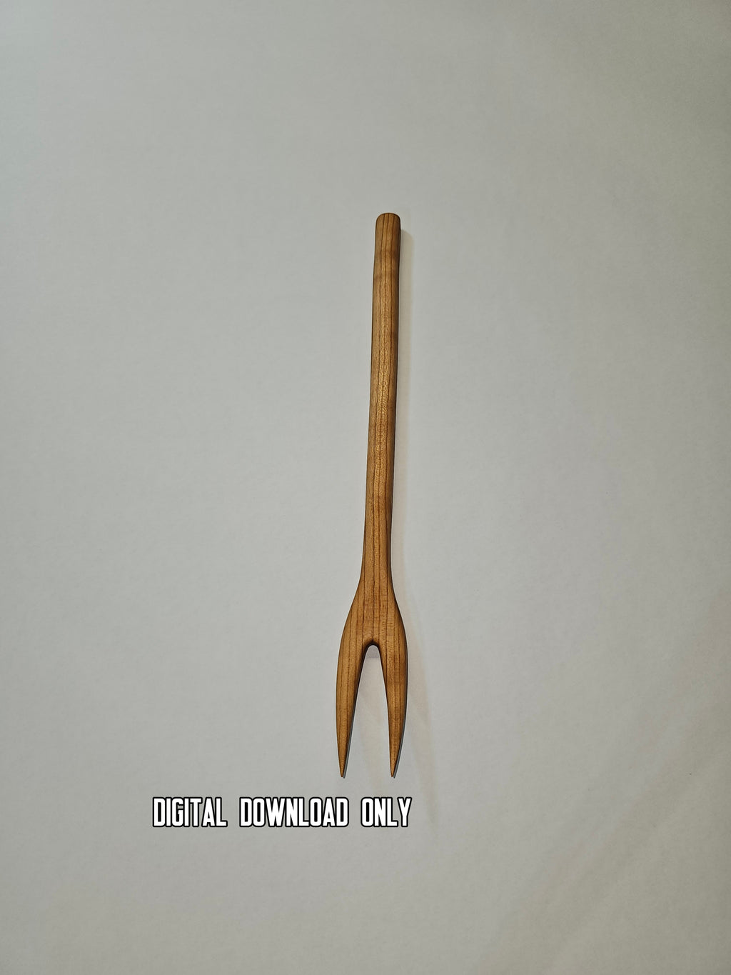Wooden Carving Fork Template – DIY Woodworking Plan PDF – finished wood project photo