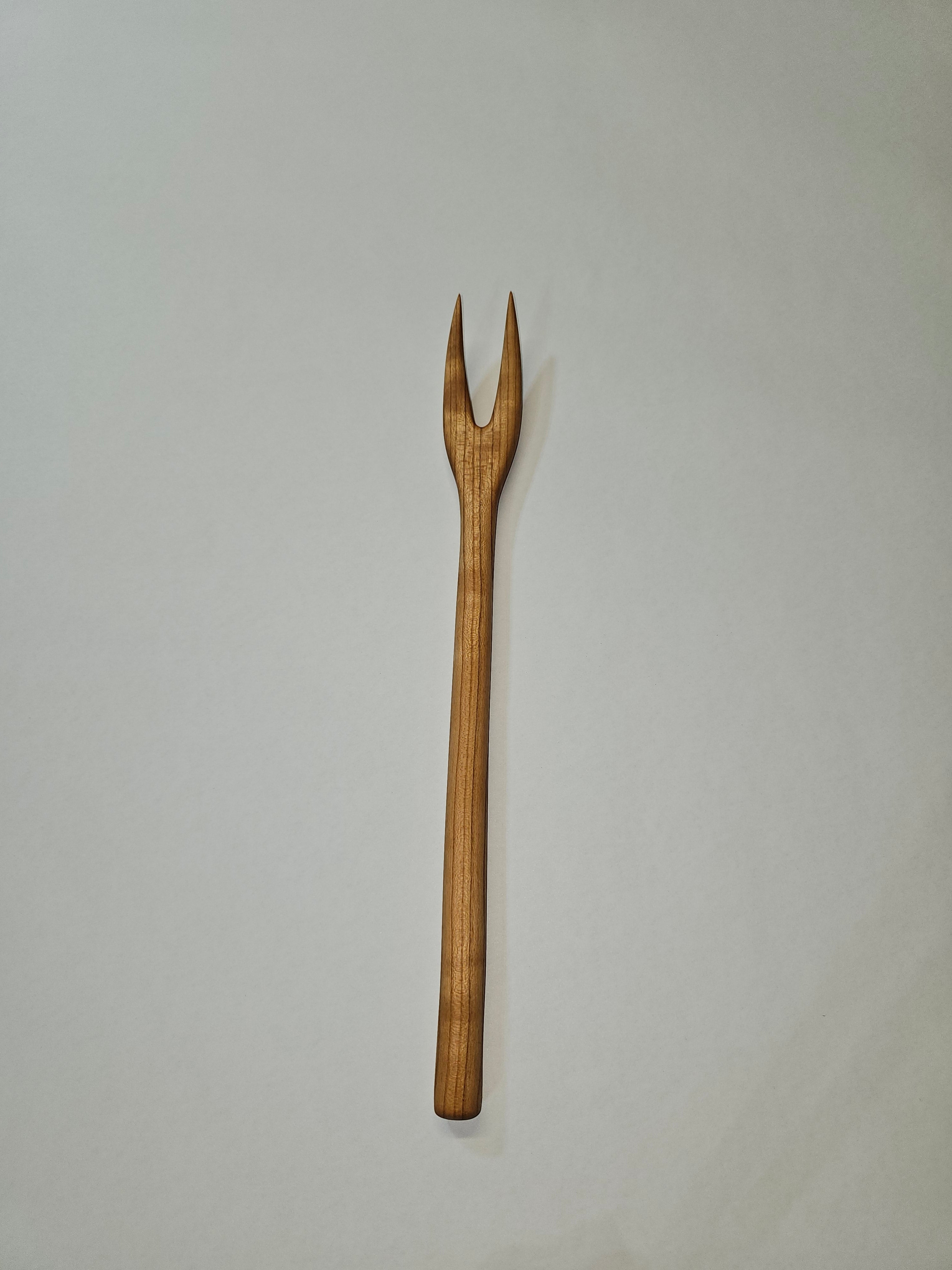 Wooden Carving Fork Template – DIY Woodworking Plan PDF – alternate angle