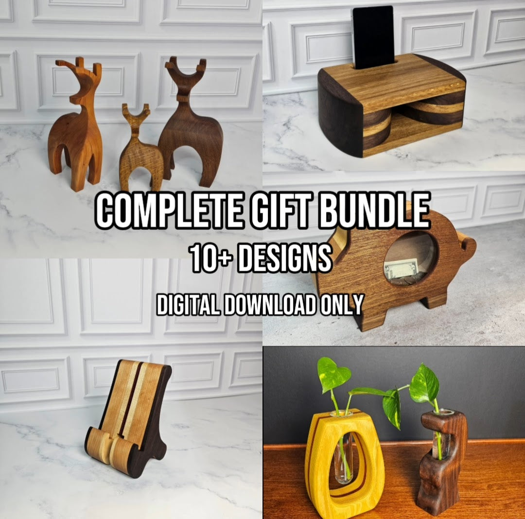 Woodworking Gift Plans Bundle – 10 PDF Project Sets