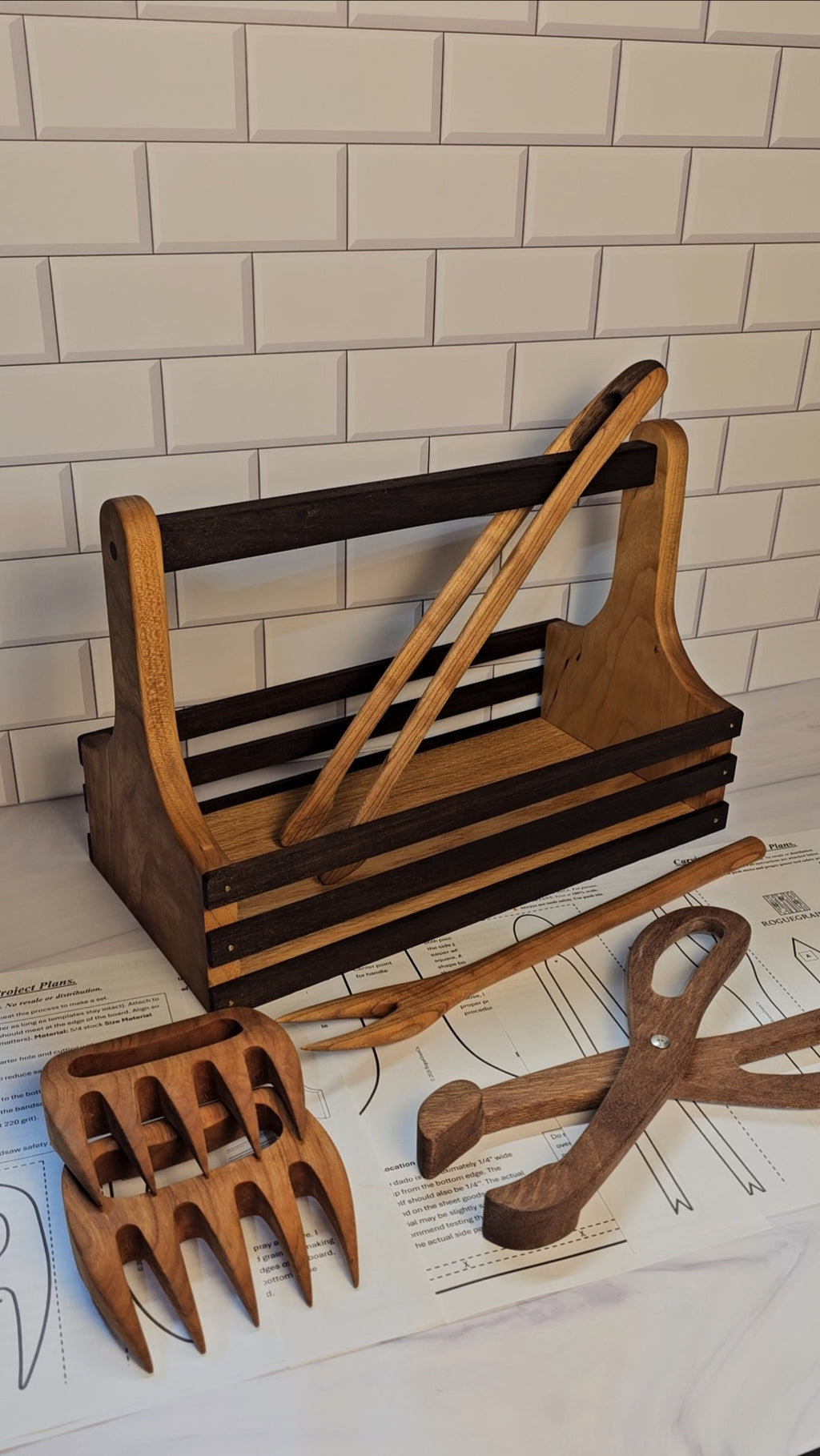 DIY BBQ Woodworking Plans Bundle – 5 Printable Templates & Project Guides – alternate angle