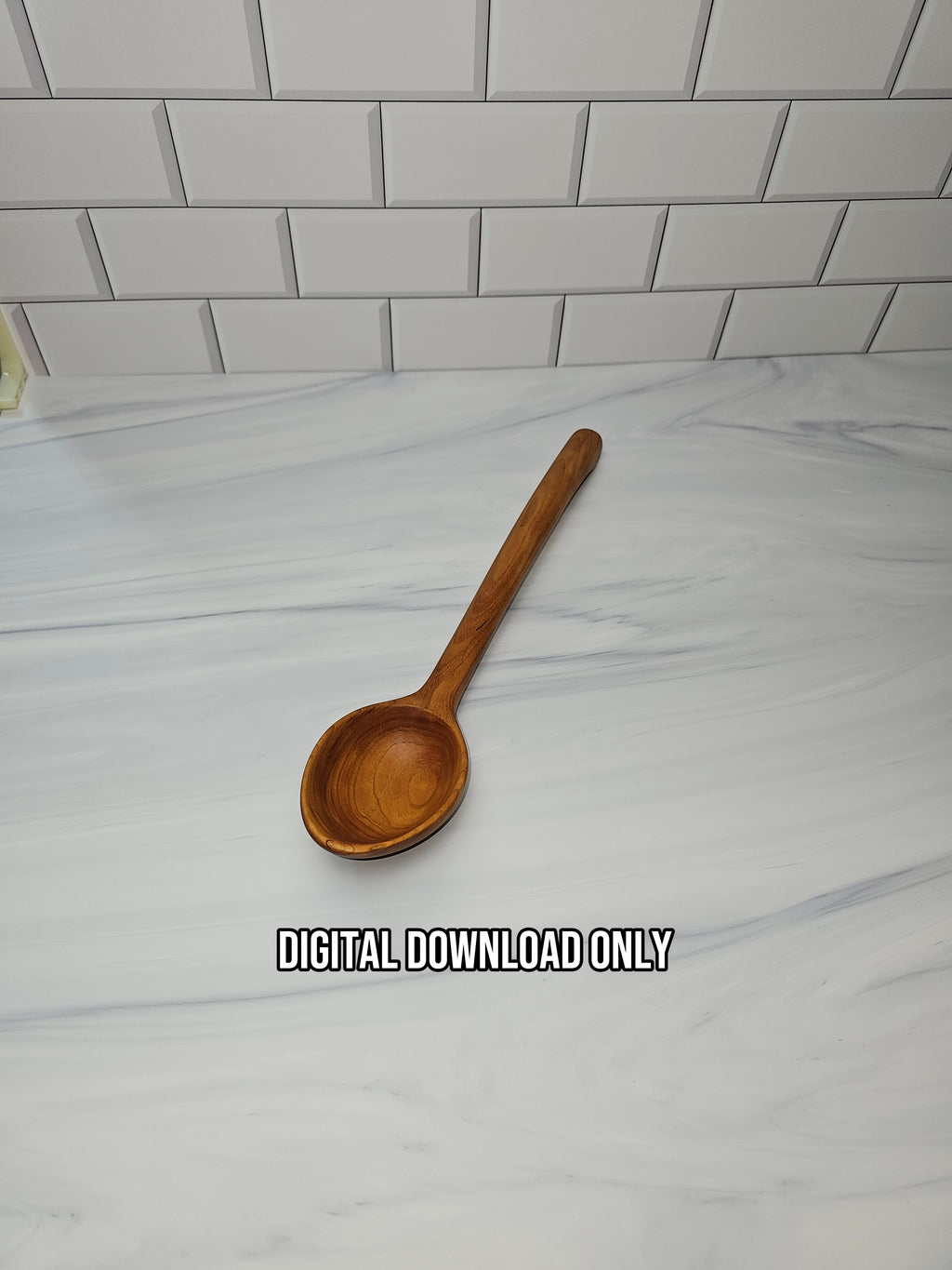 Wooden Serving Spoon Template – Printable Woodworking PDF Pattern