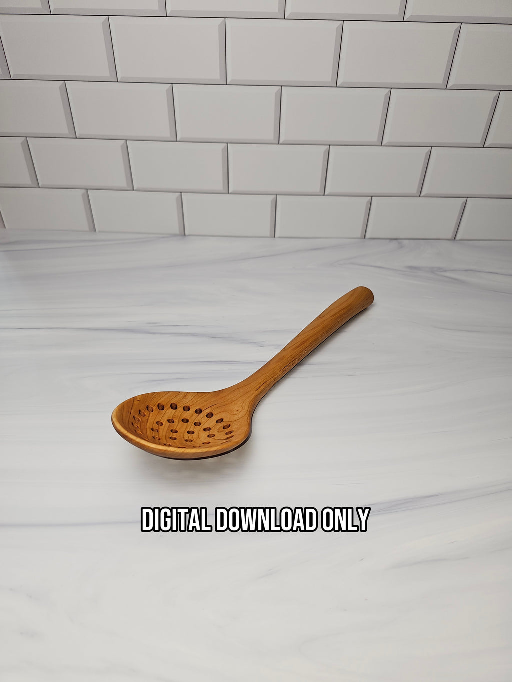 Wooden Skimmer Spoon Template – Printable Woodworking PDF Pattern