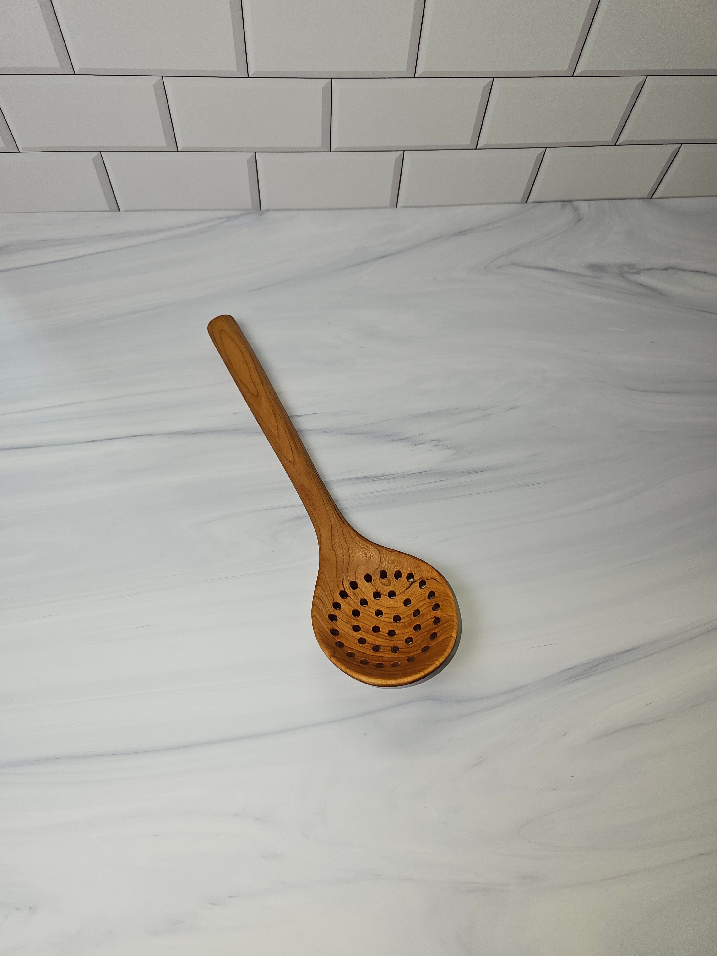 Wooden Skimmer Spoon Template – Printable Woodworking PDF Pattern
