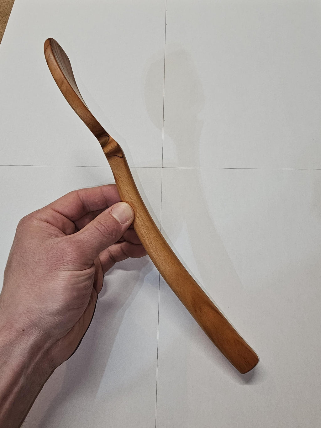 Wooden Bowl Scraper Spatula Template – DIY Woodworking Plan PDF – detail shot