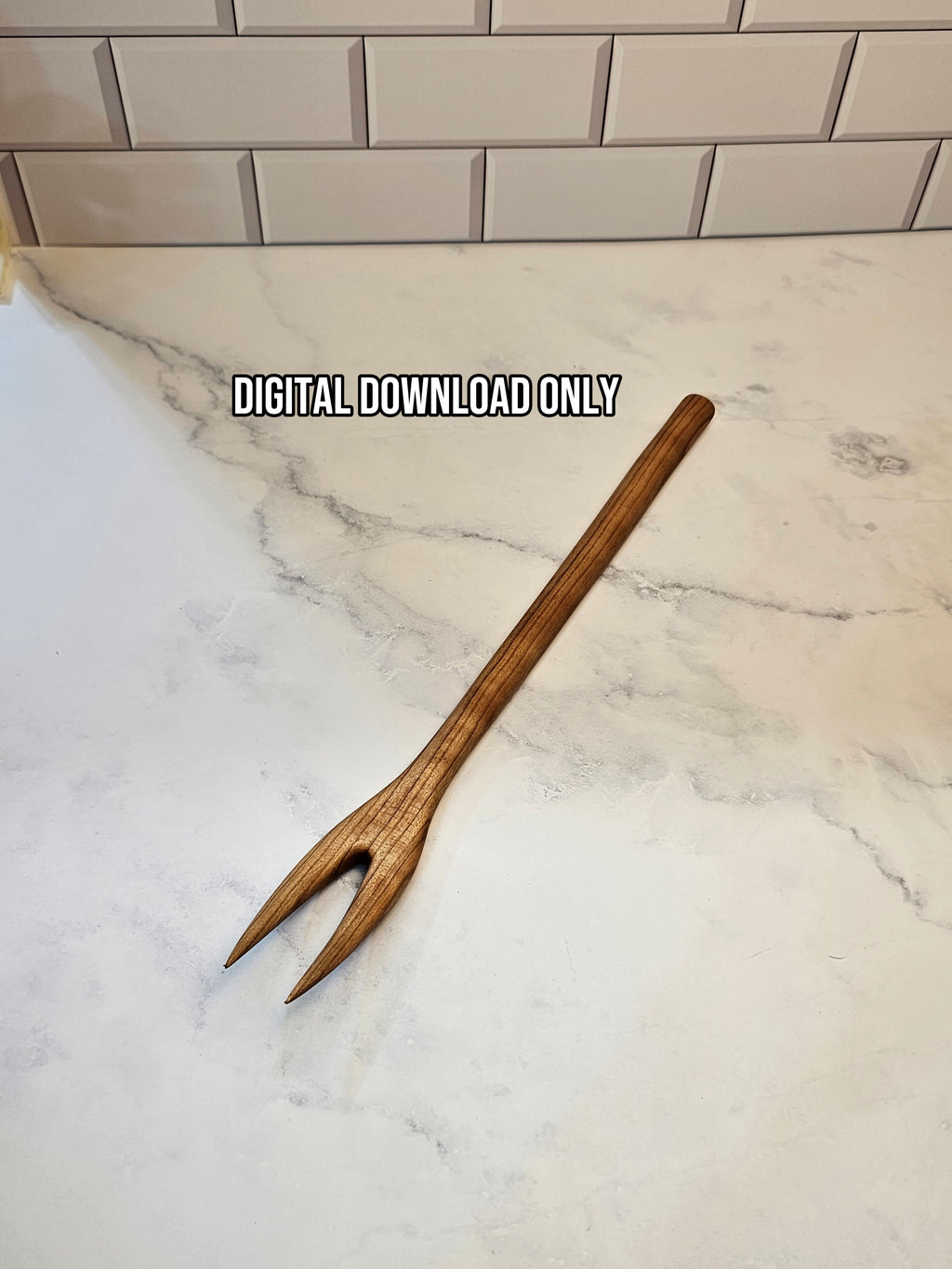 Wooden Carving Fork Template – DIY Woodworking Plan PDF