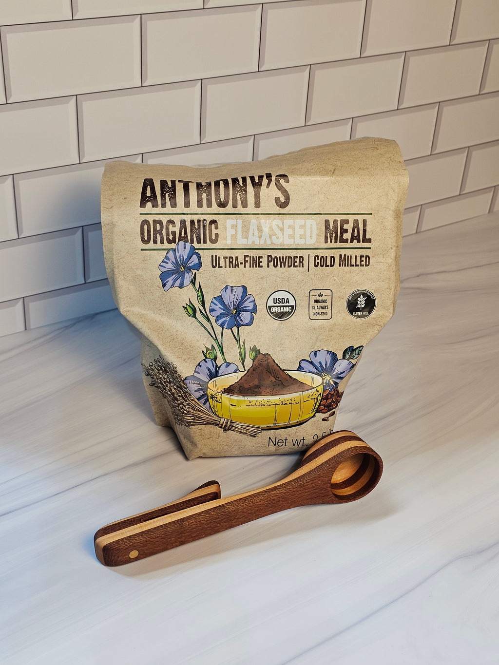 Wooden Coffee Scoop & Bag Clip Template | Printable PDF Woodworking Plans – detail shot