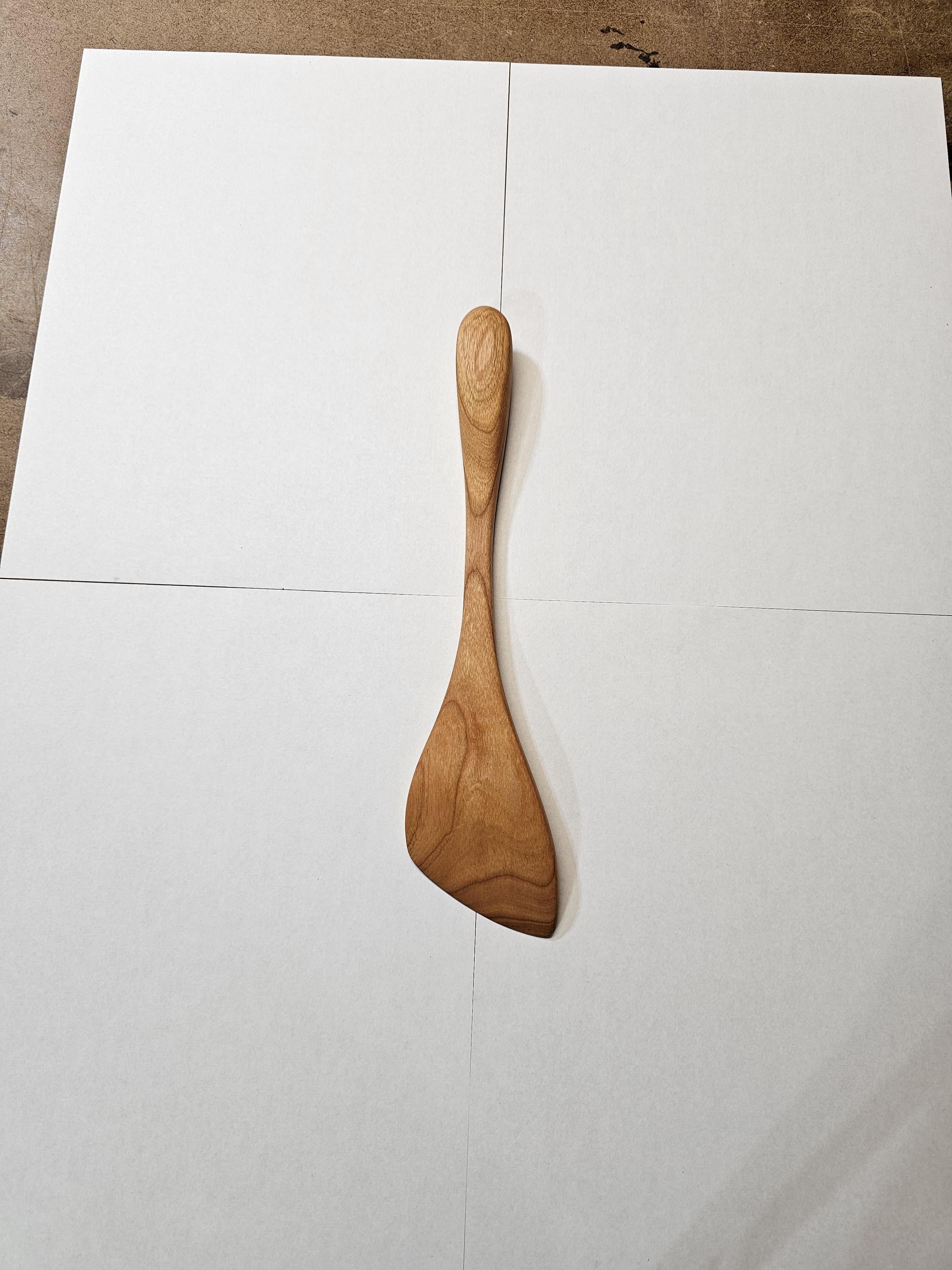 Wooden Spatula Template – DIY Woodworking Plan PDF – alternate angle