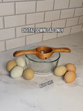 Wooden Egg Separator Woodworking Plan – Printable PDF Template – finished wood project photo