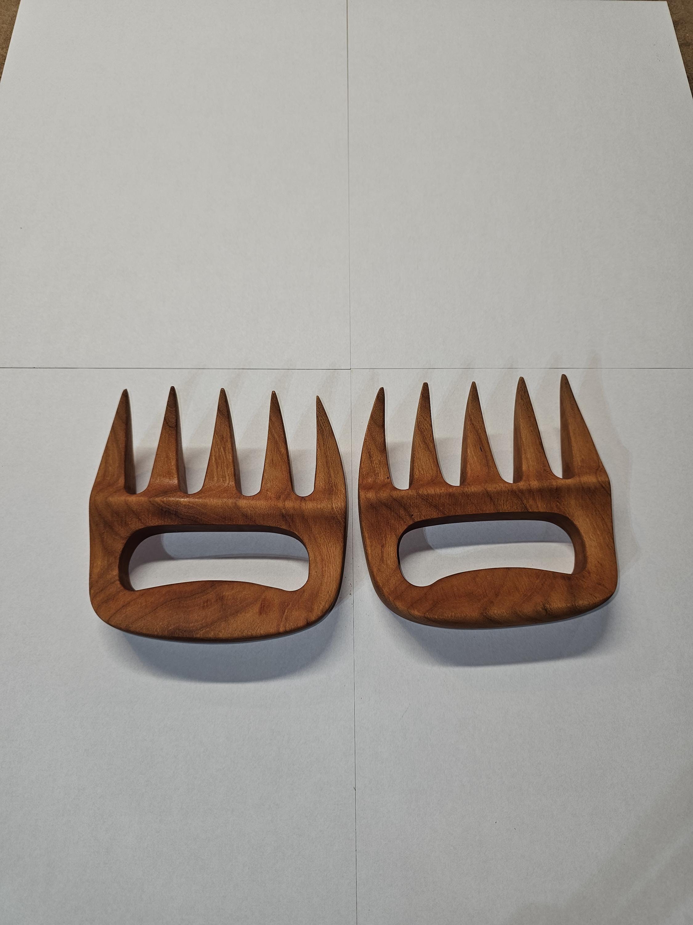 Meat Shredding Claws Woodworking Template – Printable PDF – detail shot