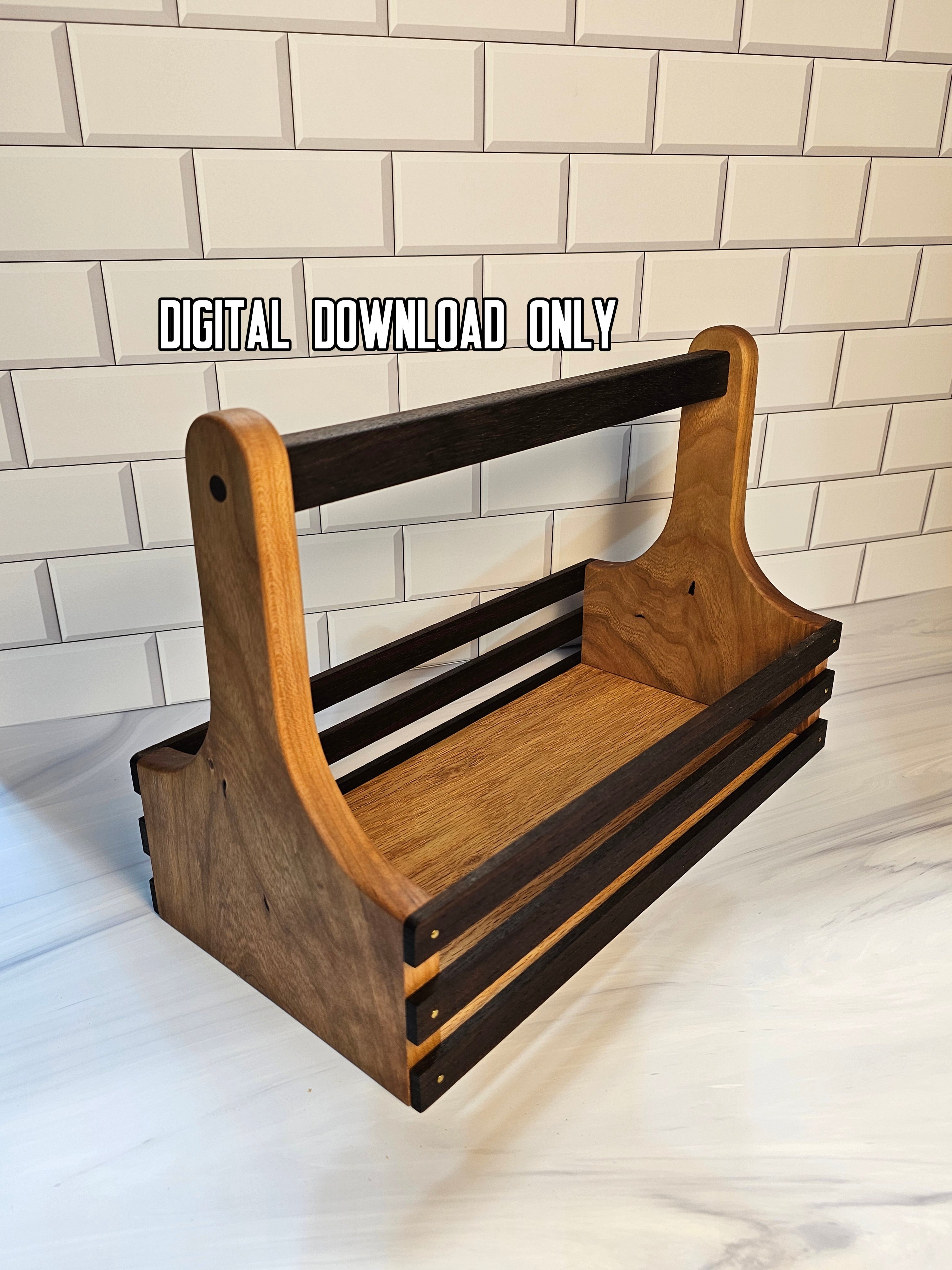 DIY BBQ Caddy Woodworking Plan – Printable Template & Project Guide – finished wood project photo
