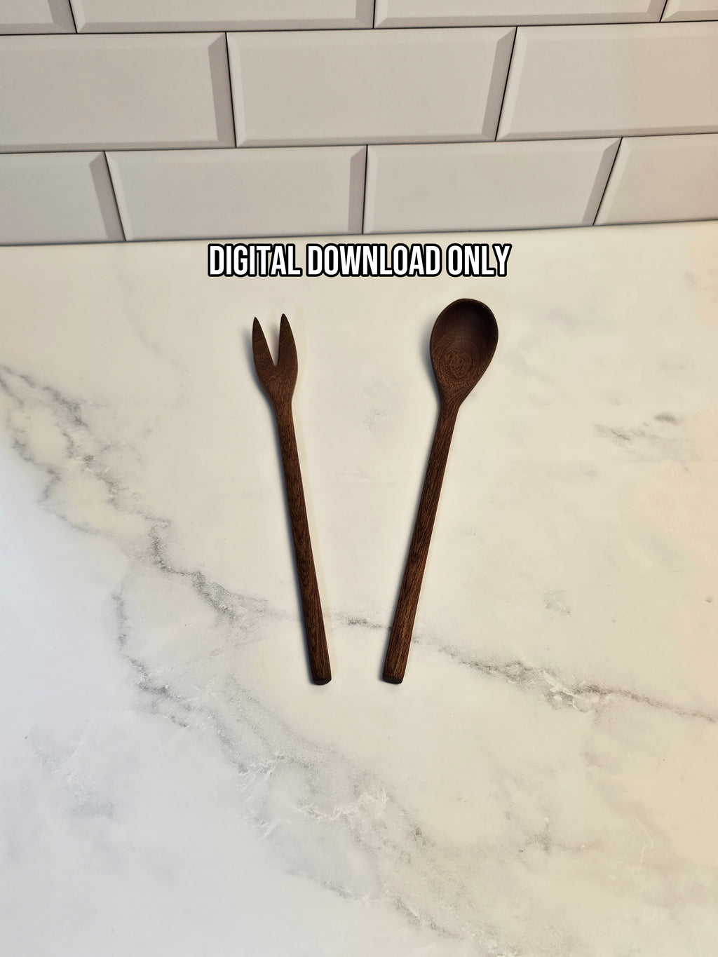 Mini Wooden Spoon & Fork Template Set – DIY Woodworking Plans PDF