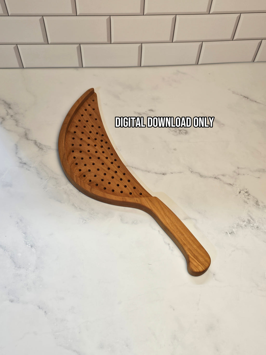 Wooden Pot Strainer Template – DIY Kitchen Tool Woodworking Plan PDF