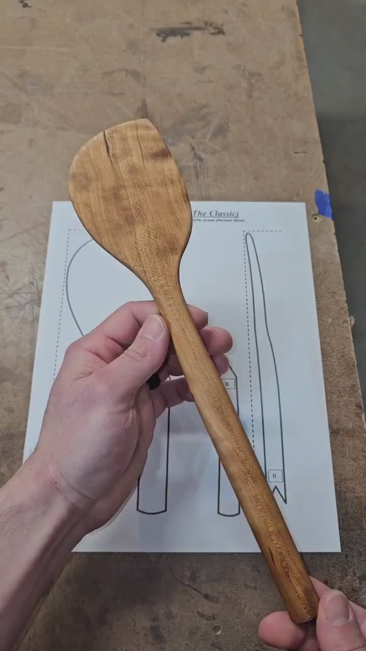 Classic Wooden Spatula Template – DIY Woodworking Plan PDF