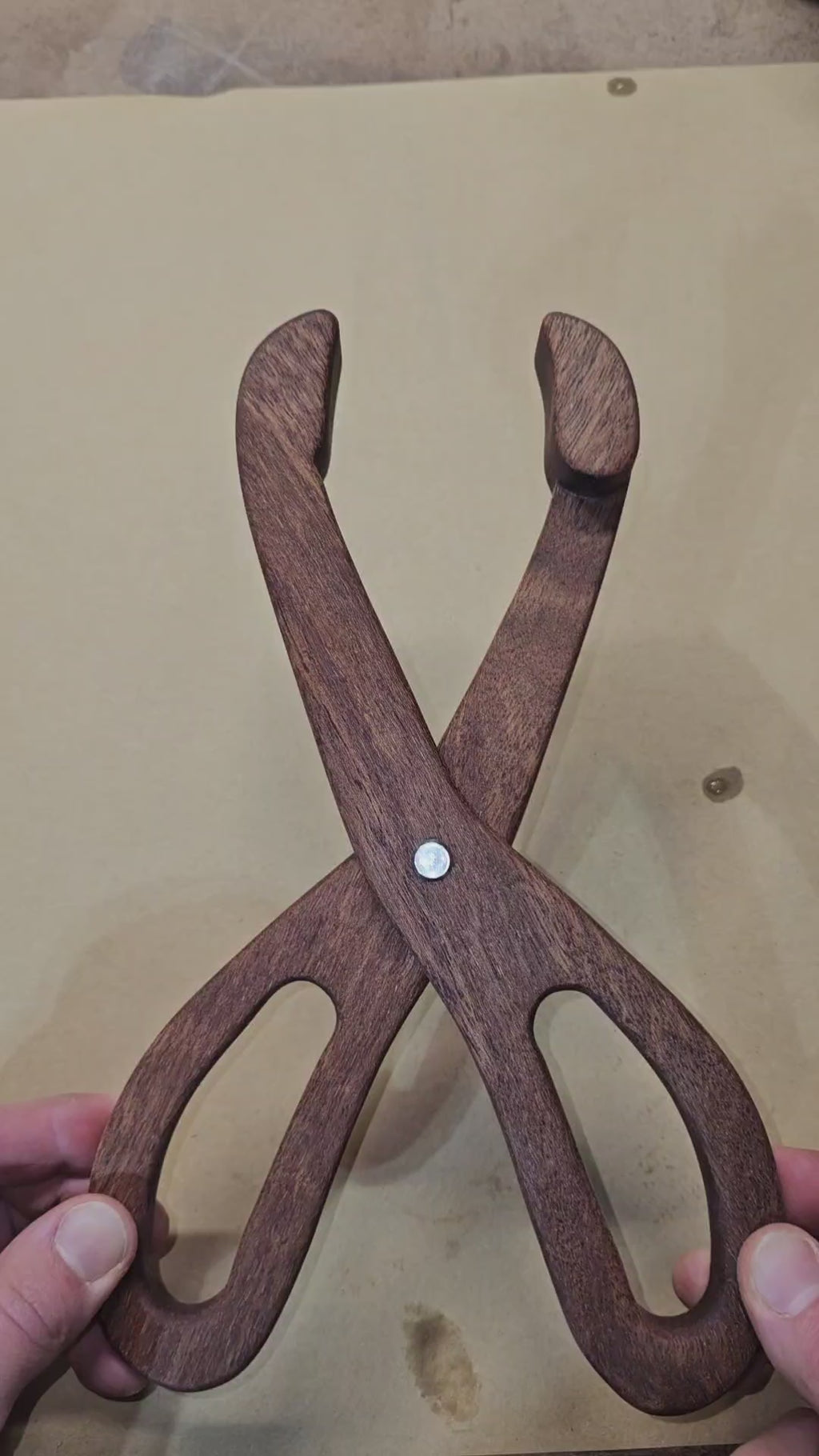Wooden Scissor Tongs Template – DIY Woodworking Plan PDF