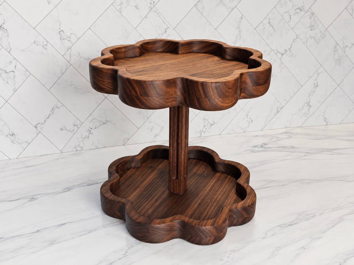 Two-Tier Rotating Vanity Organizer Plans and Templates (Digital Download)